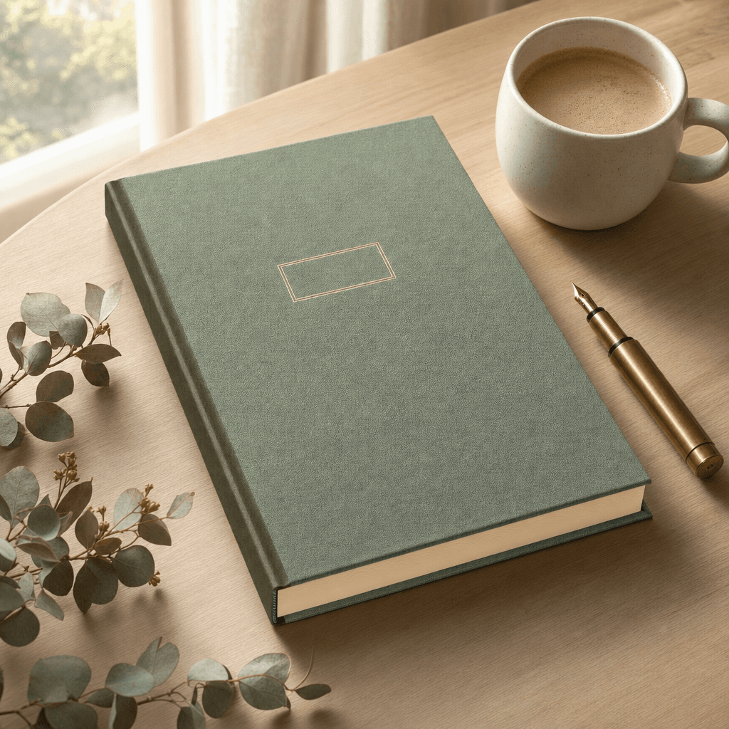 Dose & Co. GLP-1 Wellness Journal in linen hardcover